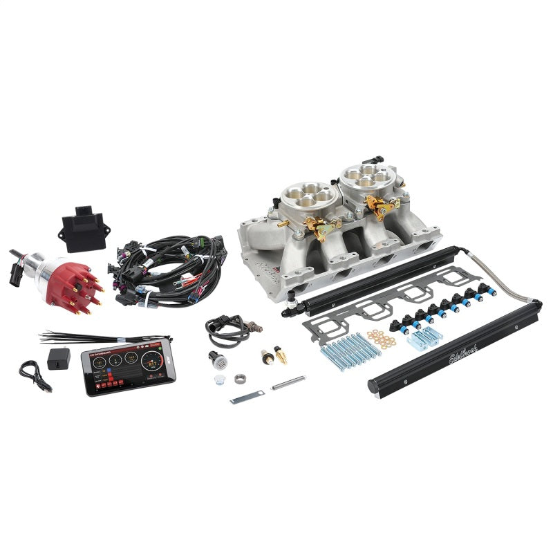 Edelbrock Pro Flo 4 EFI System Seq Port Chrysler Gen II Hemi 426-572 950 Max HP 60lb/hr Satin Finish 35670