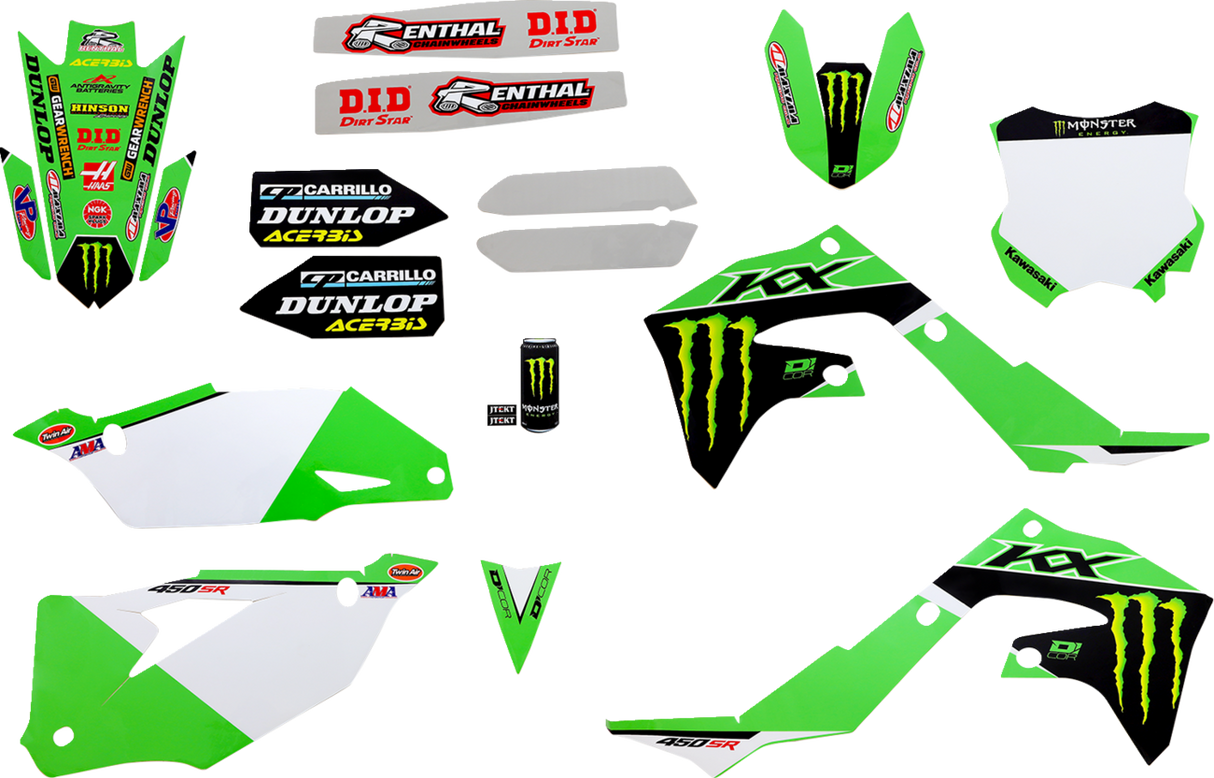Kit gráfico D'COR VISUALS - Monster Energy 20-20-802