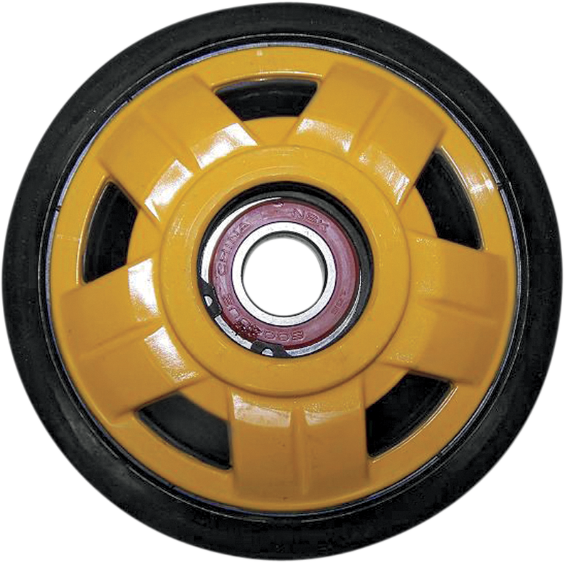 Parts Unlimited Rueda loca con rodamiento 6004-2rs - Amarillo - Grupo 17 - 141 mm Od x 20 mm Id R0141d-2 401a