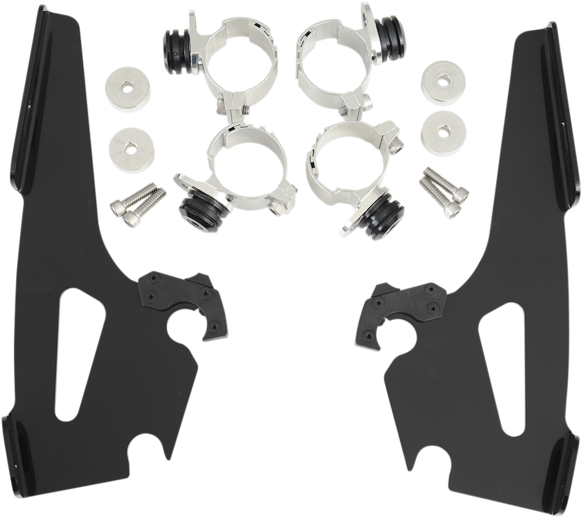 MEMPHIS SHADES Batwing Trigger Lock Mounting Kit - Narrow - Black MEB8965