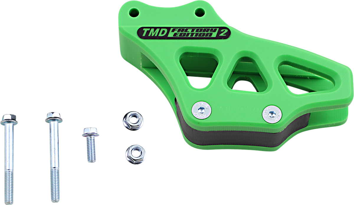 T.M. DESIGNWORKS Chain Guide - Kawasaki - Green RCG-KA85-GR