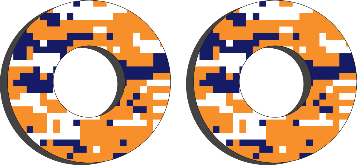 FACTORY EFFEX Grip Donuts - KTM Orange/Blau 22-67500