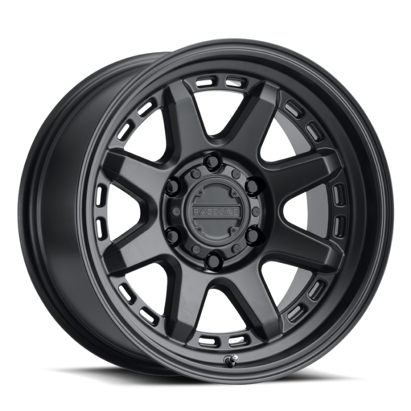 Raceline 947B Scout 16x8in / 8x165.1 BP / 0mm Offset / 125.2mm Bore - Satin Black Wheel 947B-68080-00