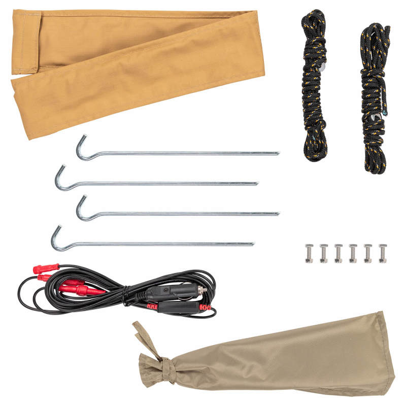 ARB Aluminum Awning Kit w/ Light 8.2ft x 8.2ft Includes Light Installed 814411