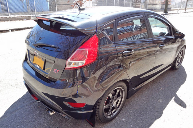 Rally Armor 13-19 USDM Ford Fiesta ST Black UR Mud Flap w/ Silver Logo MF29-UR-BLK/SIL
