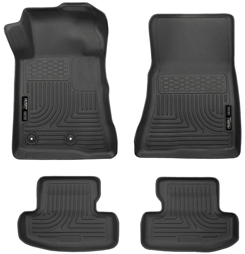 Husky Liners 15-22 Ford Mustang WeatherBeater Black Front & Second Seat Floor Liner 99371