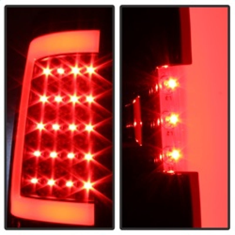 Xtune GMC Sierra 07-13 LED Tail Lights Black ALT-ON-GS07-G2-LED-BK 5081551
