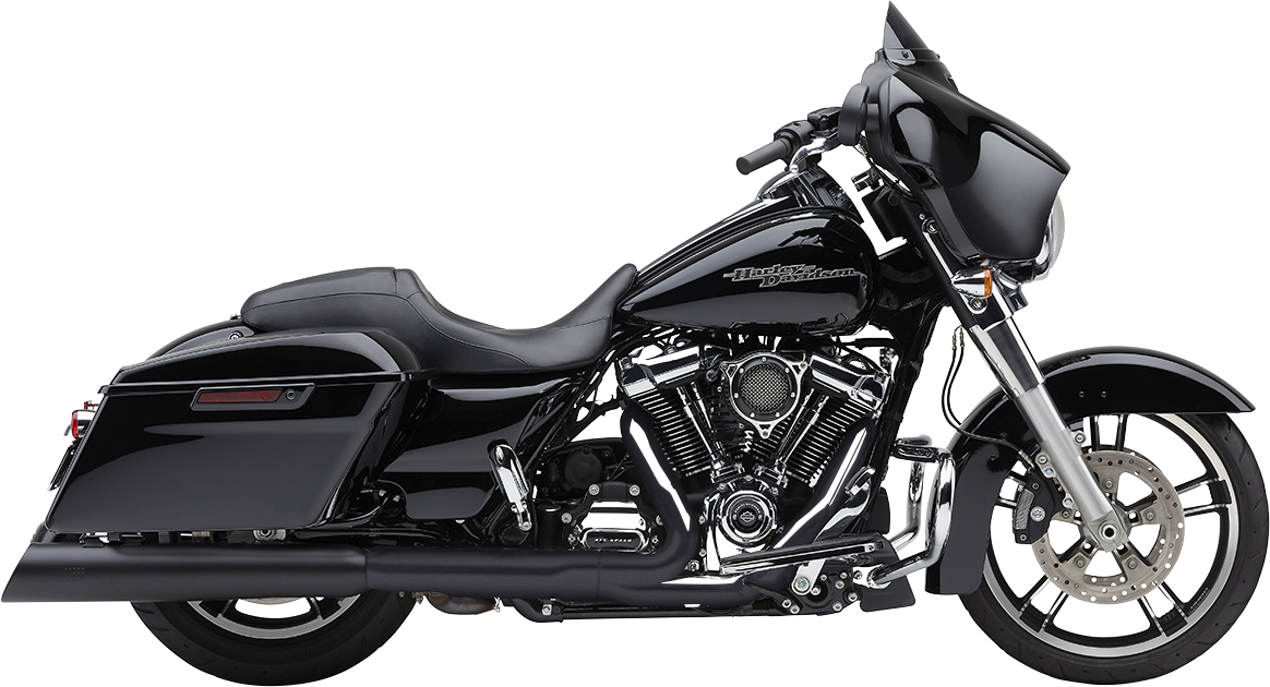 COBRA 4-1/2" NH Series Mufflers - Black Glide 2017-2022 6289RB