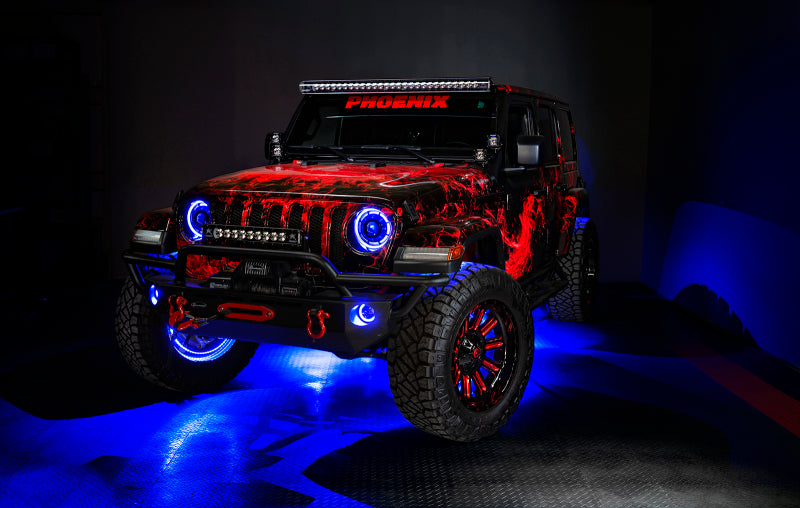 Oracle Jeep Wrangler JK/JL/JT High Performance W LED Fog Lights - ColorSHIFT - Dynamic 5846-332