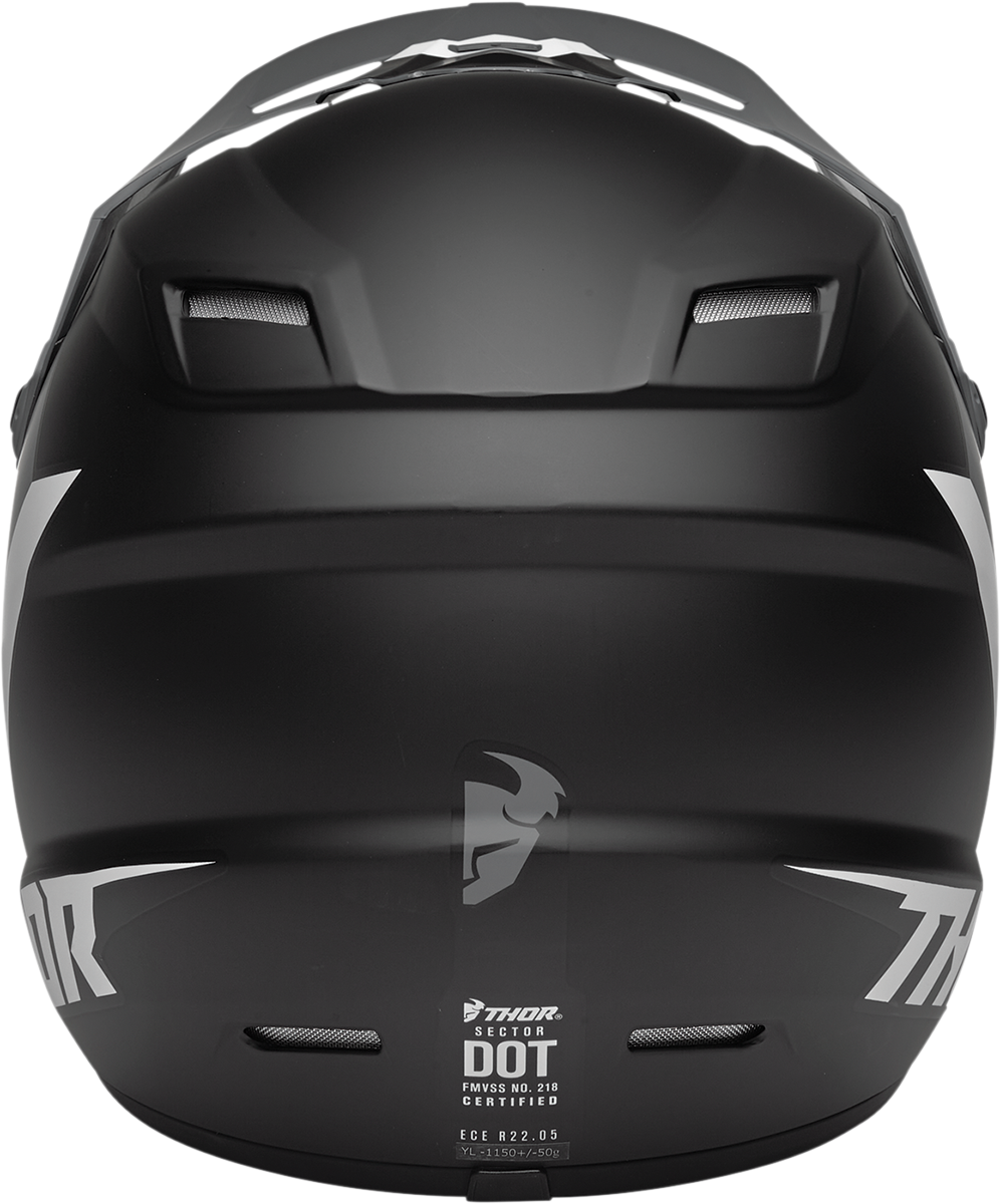 Casco THOR Youth Sector - Chev - Gris/Negro - Pequeño 0111-1481