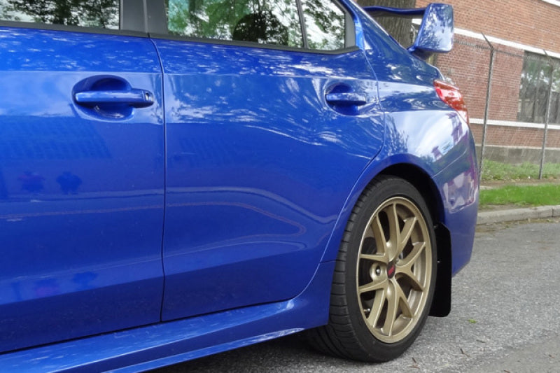 Rally Armor 15+ Subaru WRX & STi Sedan Only UR Red Mud Flap w/ White Logo MF32-UR-RD/WH