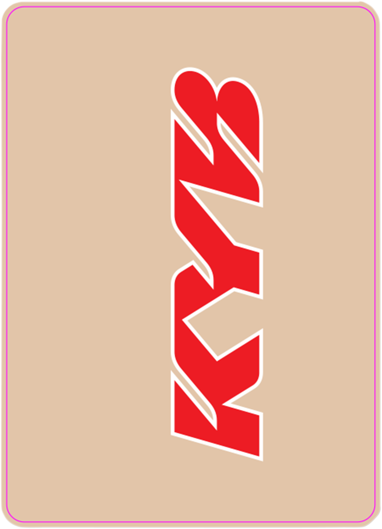 D'COR VISUALS Calcomanía de horquilla superior - KYB - Rojo 40-80-123