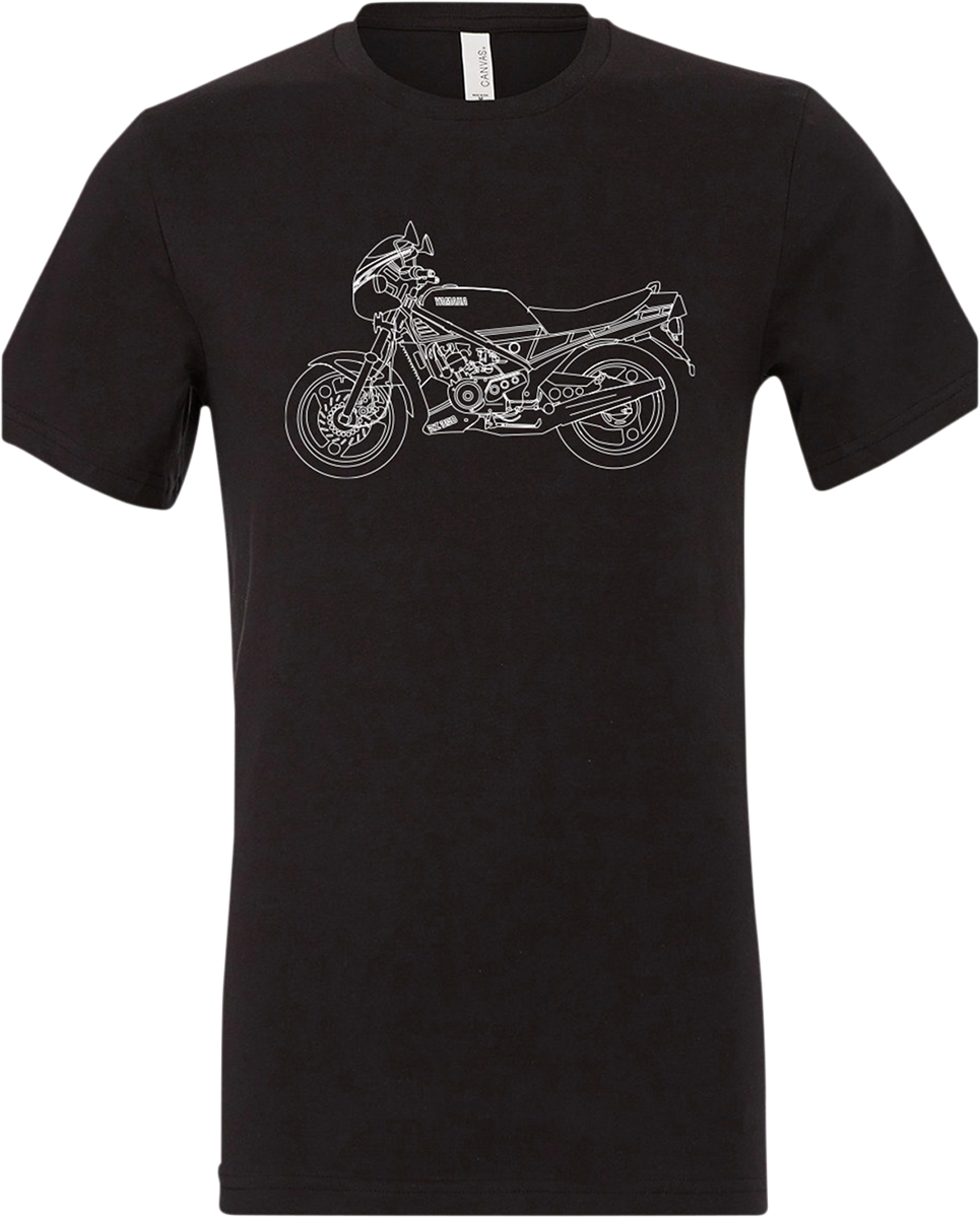 YAMAHA APPAREL T-Shirt Yamaha RZ350 – Schwarz – XL NP21S-M1973-XL