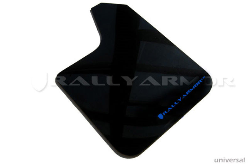 Rally Armor Universal Fit (No Hardware) Black UR Mud Flap w/ Grey Logo MF12-UR-BLK/GRY