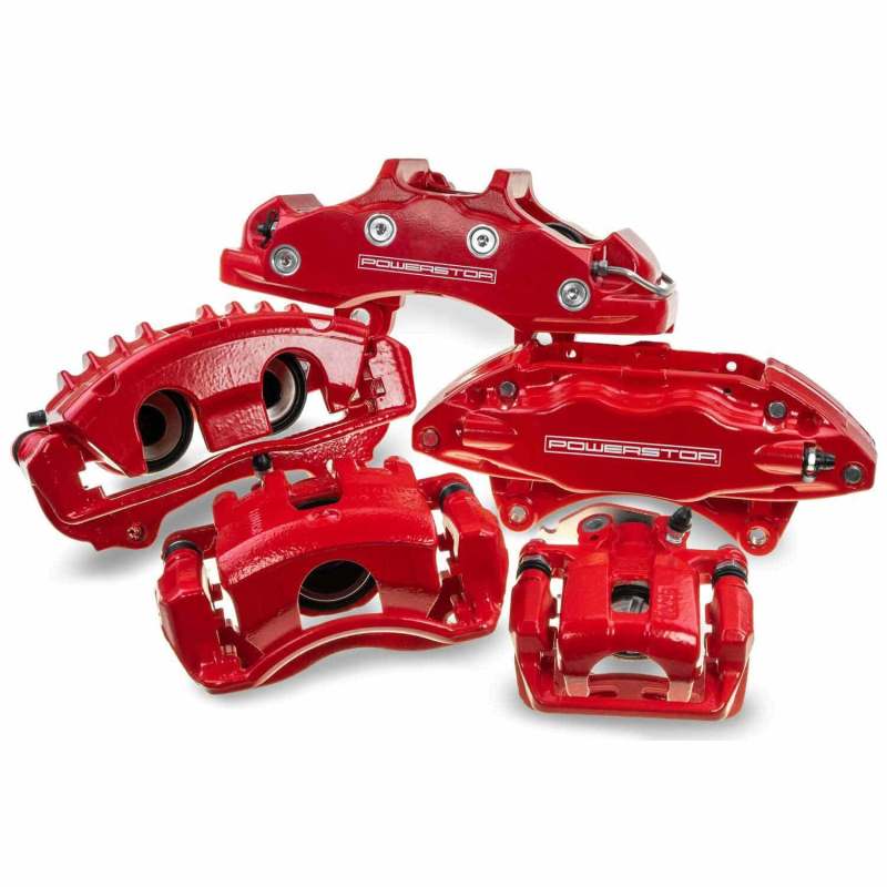 Power Stop 90-93 Cadillac Commercial Chassis Front Red Calipers w/o Brackets - Pair S4299