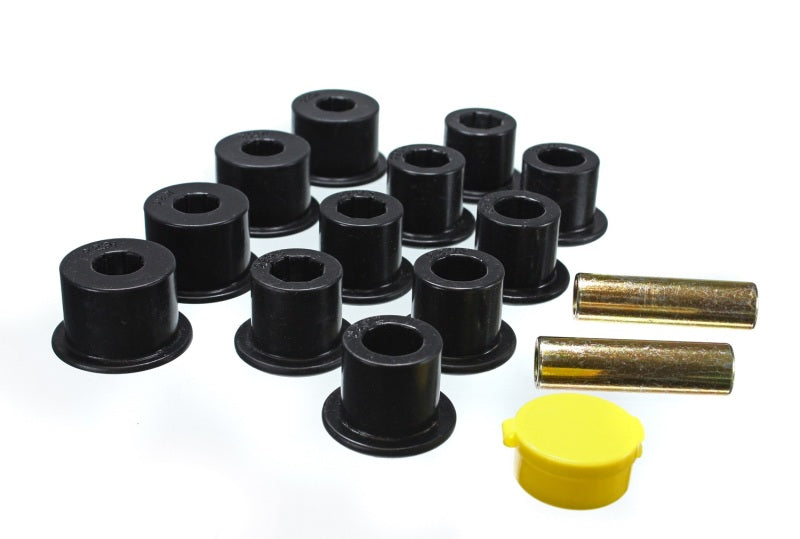 Energy Suspension 6/86-97 Nissan 720 & Hardbody Pickup 2WD Black Rear Leaf Spring Bushing Set 7.2103G