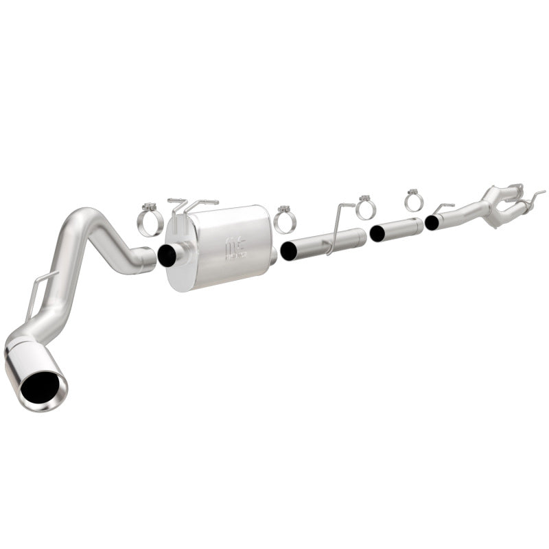 MagnaFlow Sys C/B 11-15 Ford Super Duty F250 6.2L EC CC, SS 3.5in Single Rear Pass Side Ext 5in Tip 19174