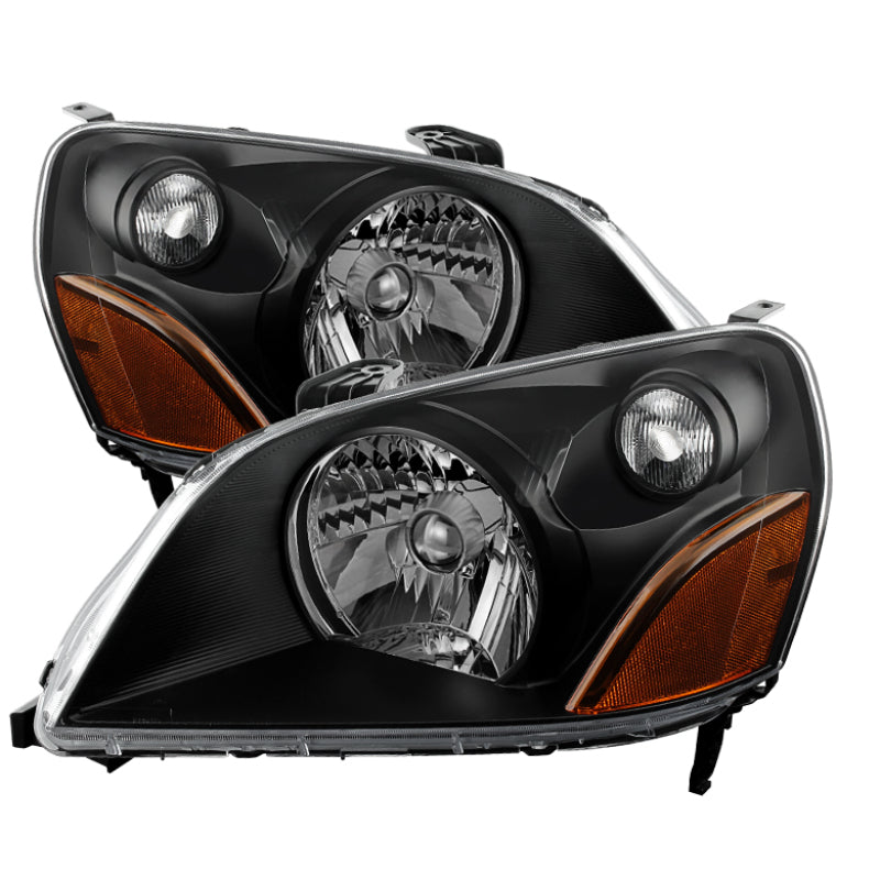 Xtune Honda Pilot 03-05 Crystal Headlights Black HD-JH-HPIL03-AM-BK 9023699