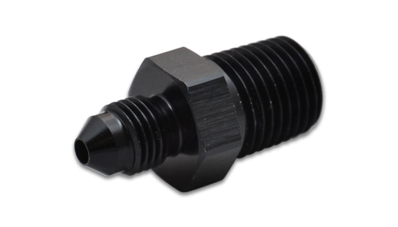 Vibrant -4AN to 3/8in NPT Straight Adapter Fitting - Aluminum 10213