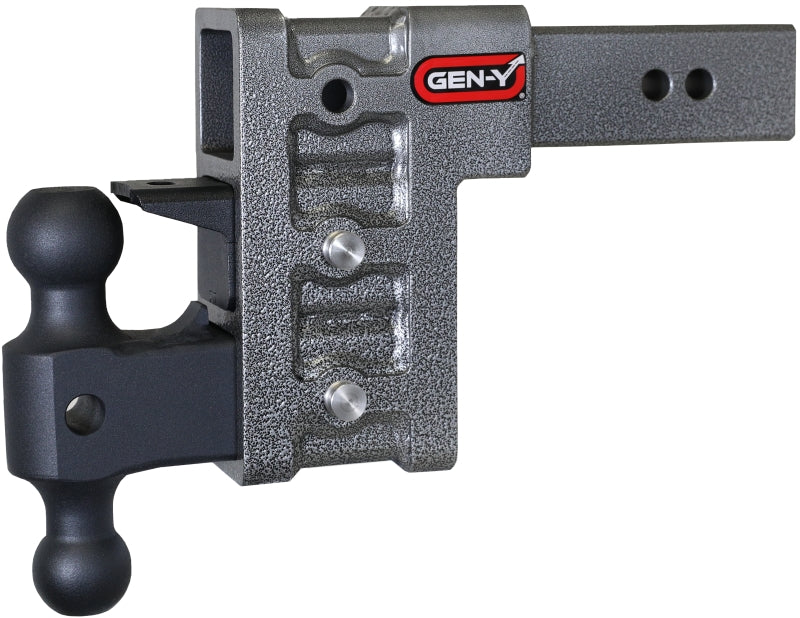 Gen-Y Mega Duty 2.5in Shank 6in Drop 3K TW 21K Hitch w/GH-061 Dual-Ball/GH-062 Pintle Lock GH-623