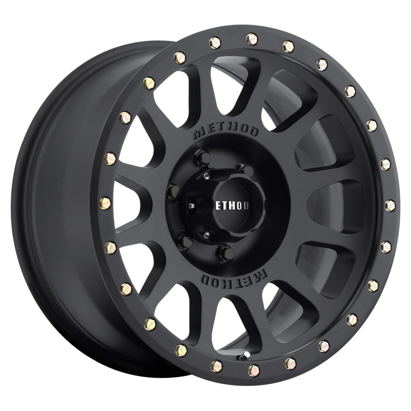 Method MR305 NV 20x10 -18mm Offset 6x135 94mm CB Matte Black Wheel MR30521016518N