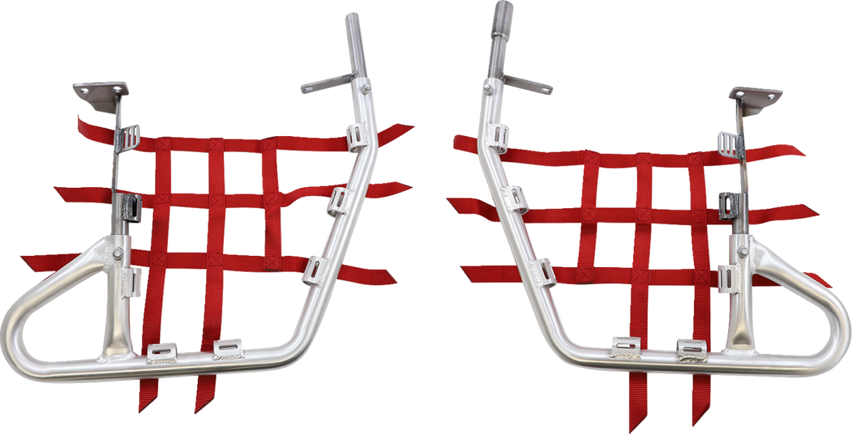 DG PERFORMANCE Nerf Bars - TRX450R - Natural/Red 60-2455