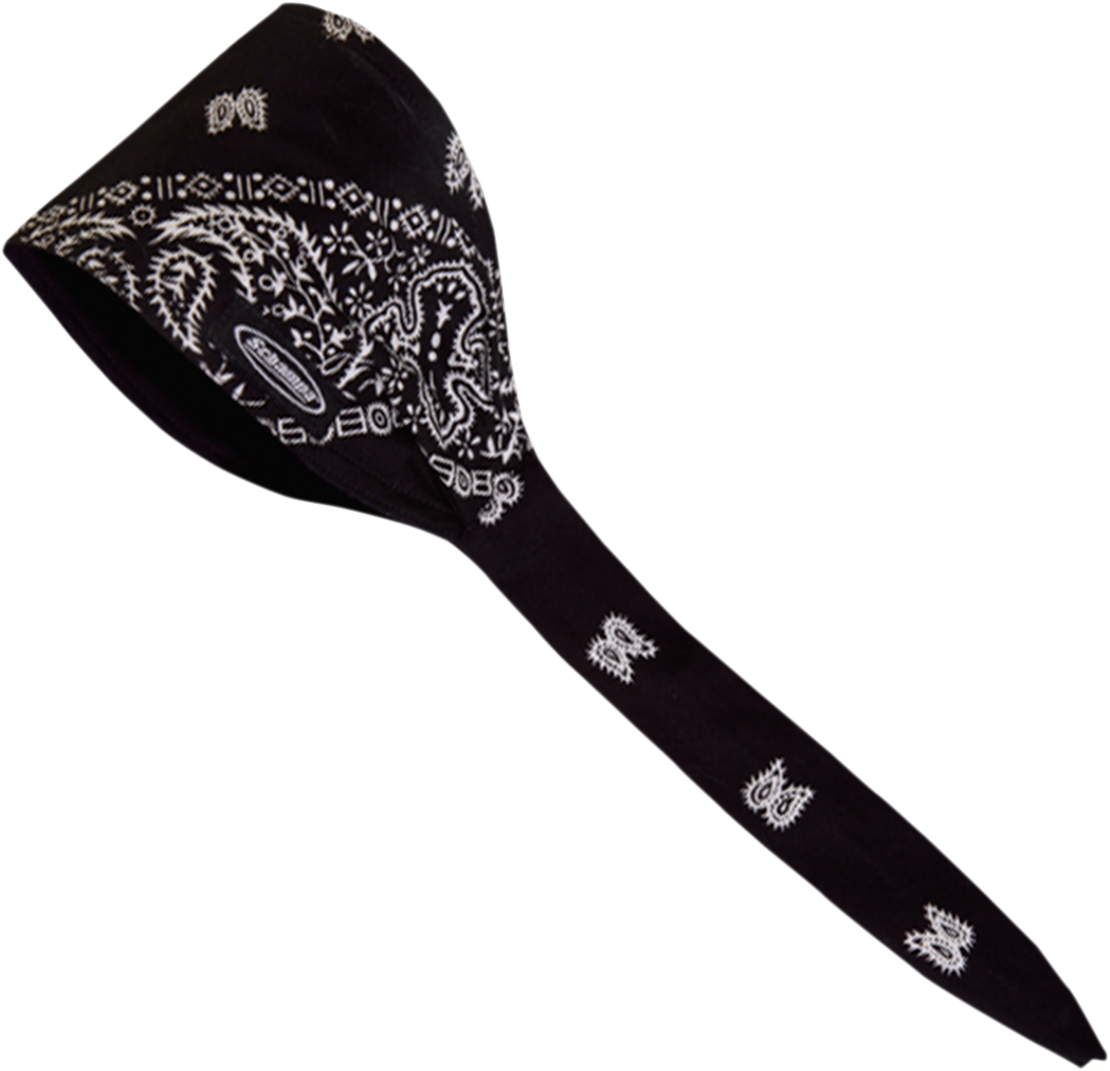 SCHAMPA & DIRT SKINS Old School Bandana - Schwarzes Paisley OSB1-100