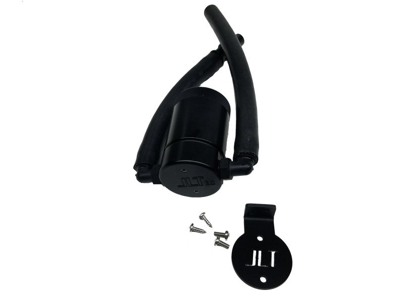 J&L 99-04 Ford Lightning Driver Side Oil Separator 3.0 - Black Anodized 3027D-B