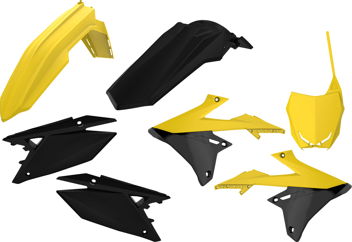 Kit de carrocería POLISPORT - Amarillo/Negro - RM-Z 250/450 90839