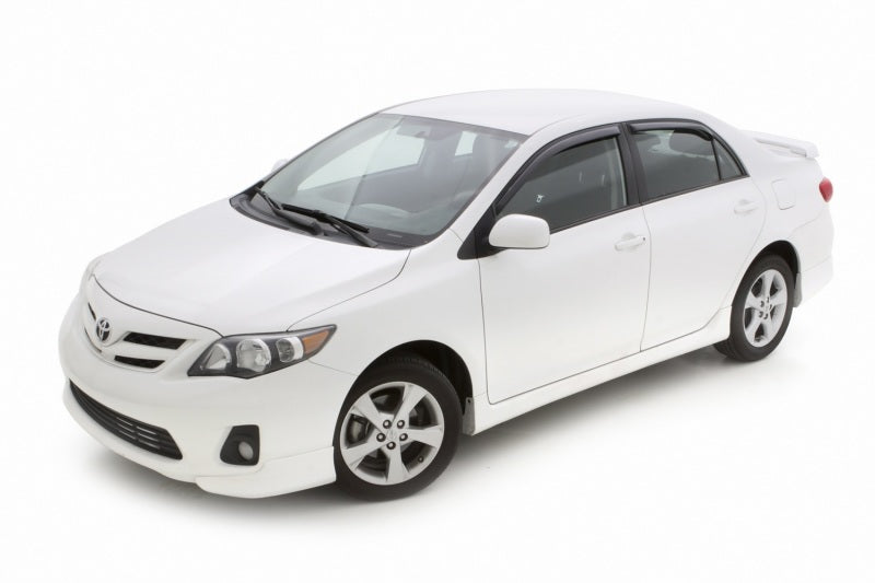 AVS 09-13 Toyota Corolla Ventvisor In-Channel Front & Rear Window Deflectors 4pc - Smoke 194073