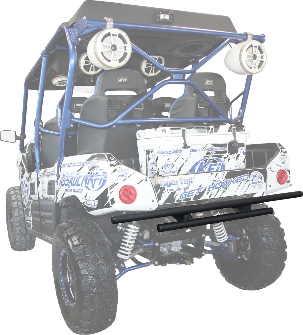 KFI PRODUCTS Heckstoßstange - Schwarz - Kawasaki 101640