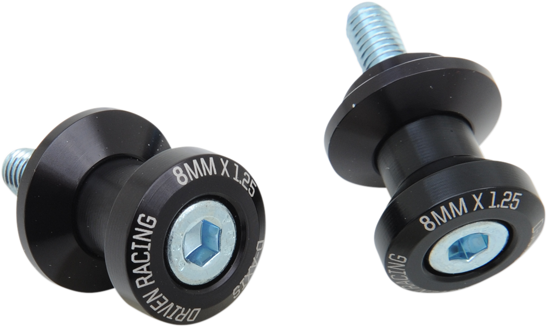 Carretes de eje D DRIVEN RACING - Negro - 8 mm DXS-8 BK