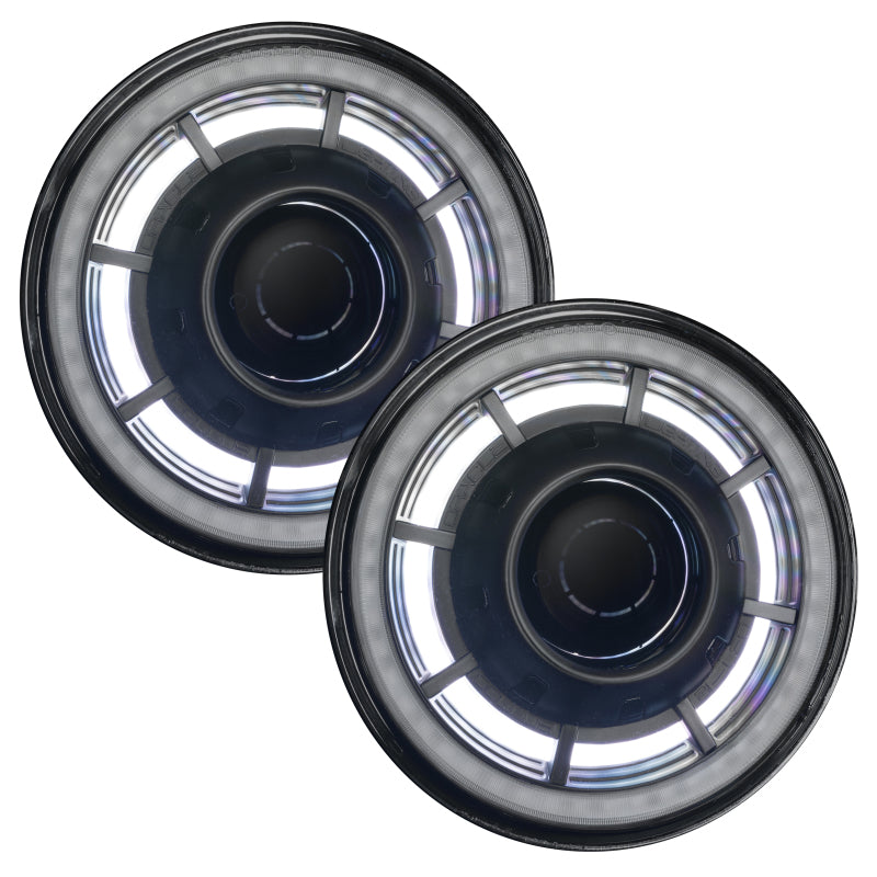 ORACLE Lighting 07-18 Jeep Wrangler JK Oculus 7in. ColorSHIFT Bi-LED Projector Headlights 5876-504