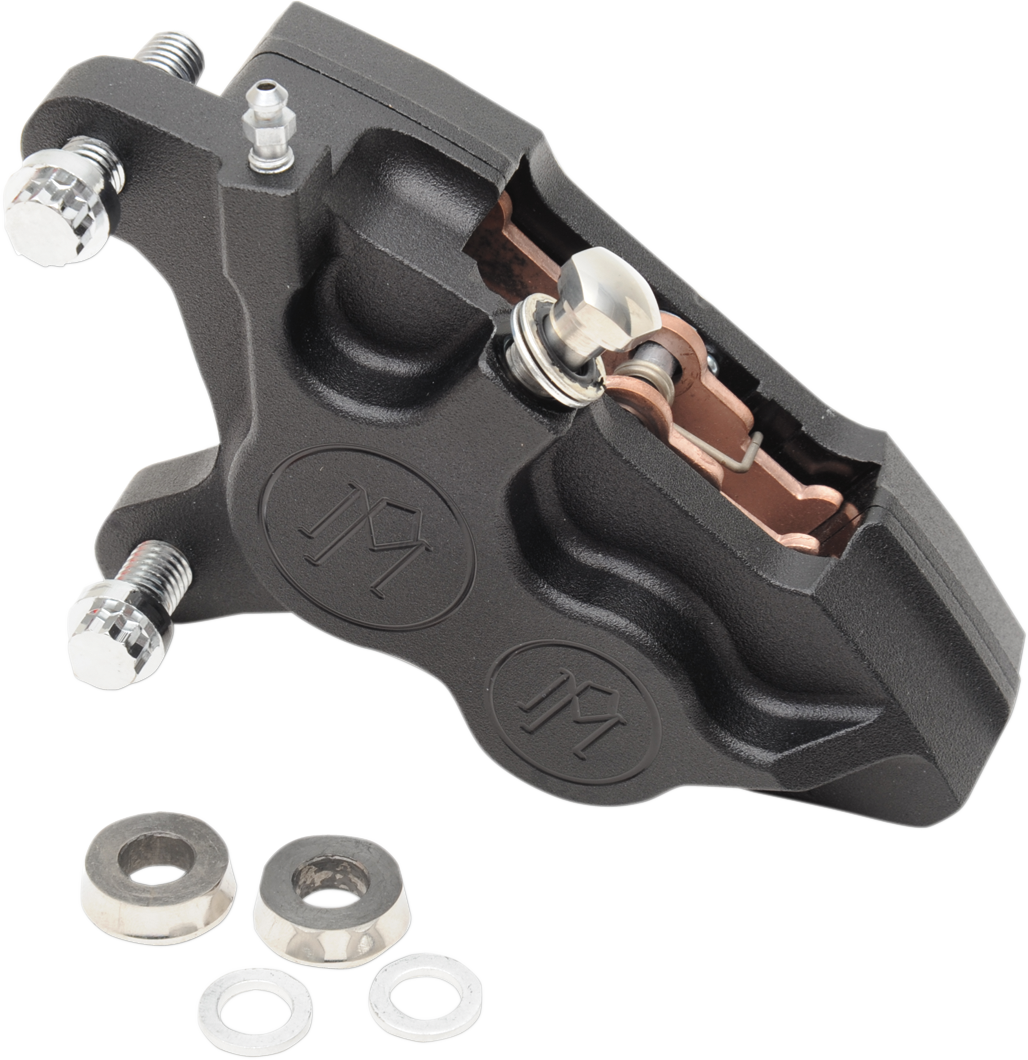 PERFORMANCE MACHINE (PM) 4-Piston Caliper - Front Left - Black Ops - 11.5" 0053-2919-SMB