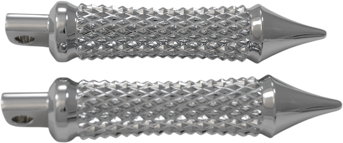 EDDIE TROTTA DESIGNS Cross Cut Footepegs - Chrome TC779