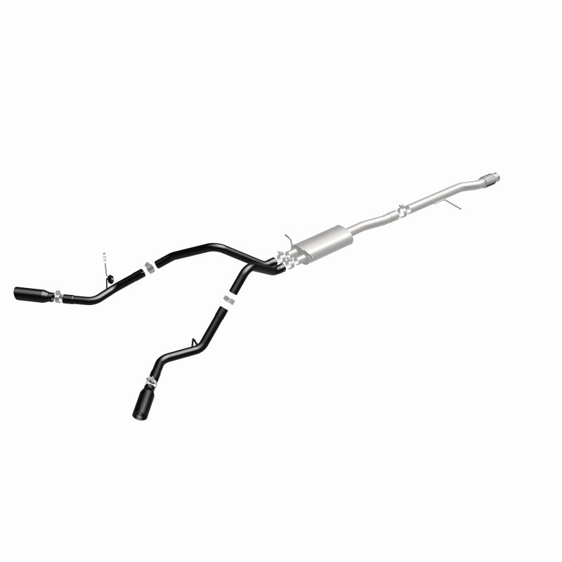 MagnaFlow SYS Cat-Back 3.5in Black Dual Split Rear Tips 14-15 Chevy Silverado/GMC Sierra 4.3L-5.3L 15360