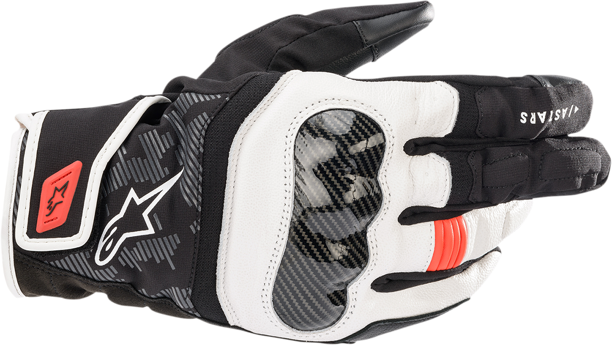 ALPINESTARS SMX Z Drystar® Handschuhe - Schwarz/Weiß/Fluo Rot - 2XL 3527421-1231-2X