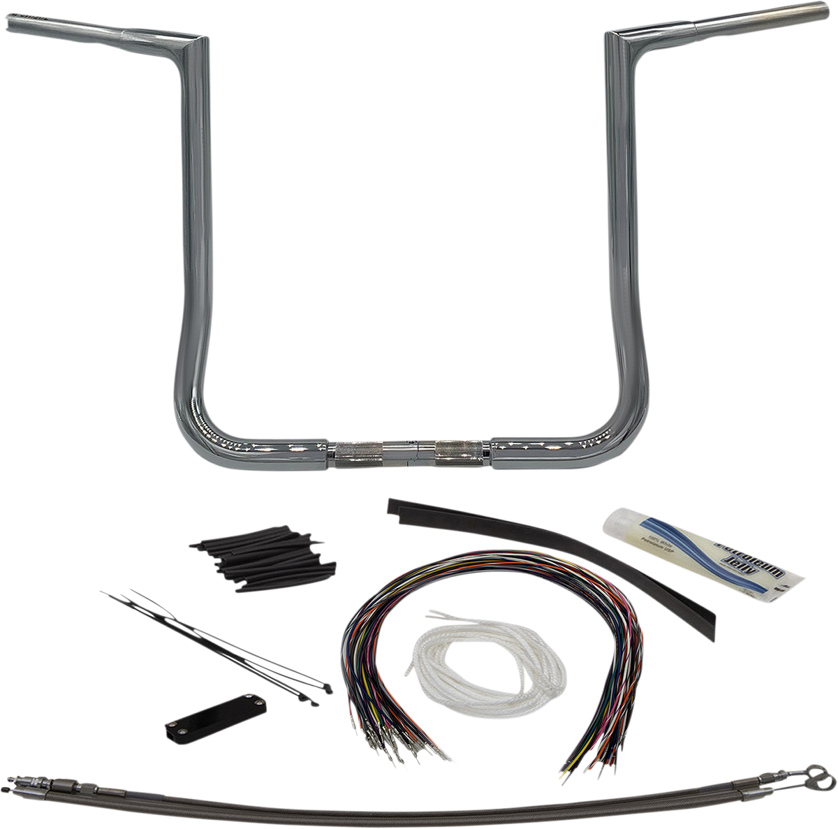 FAT BAGGERS INC. Handlebar Kit - Flat Top - 16" - Chrome 709116