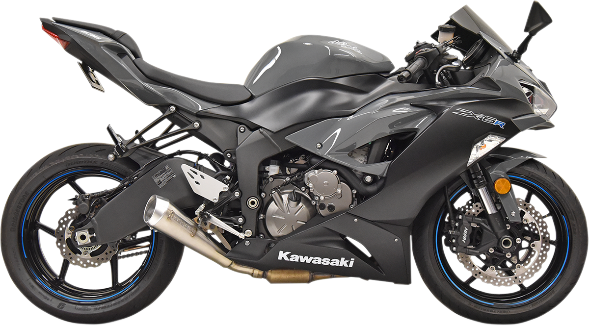 BASSANI XHAUST Slip-On - Stainless Steel ZX-6R 2009-2019 5Z627