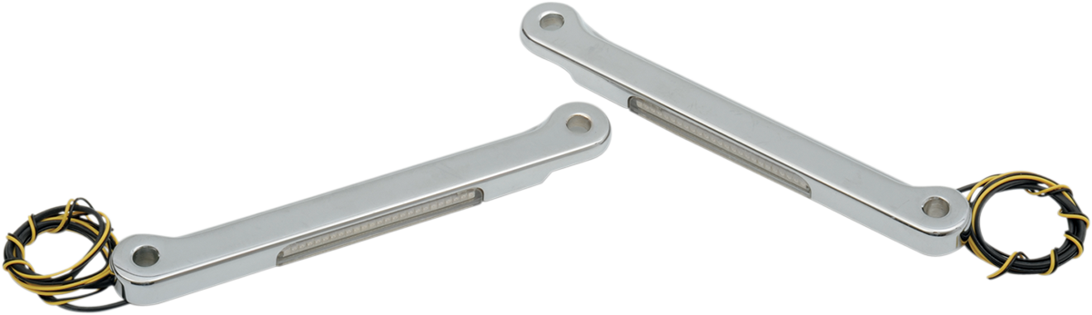 Luz de señal delantera LED ALLOY ART - FLHR - Cromo/Transparente RKFS-1