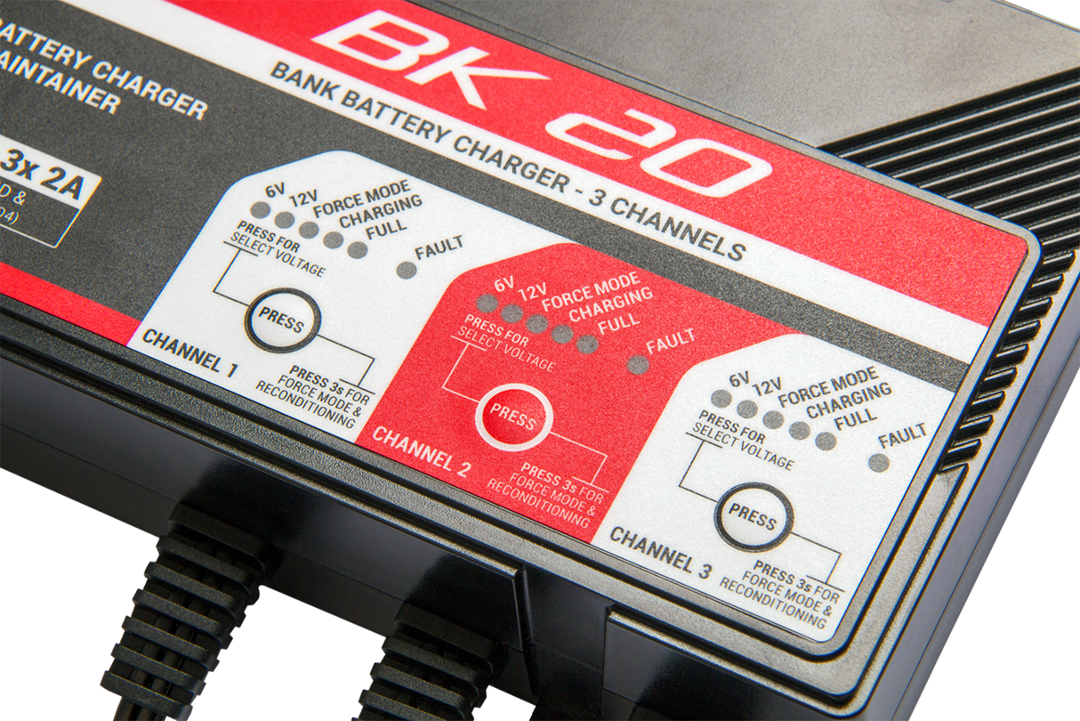 BS BATTERY Charger - BK20 - 12V - 3 x 2A 700554