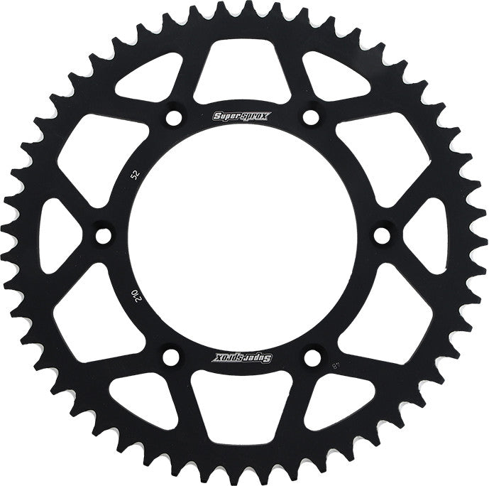 SUPERSPROX Rear Sprocket Aluminum 52t-520 Blk Hon RAL-210-52-BLK