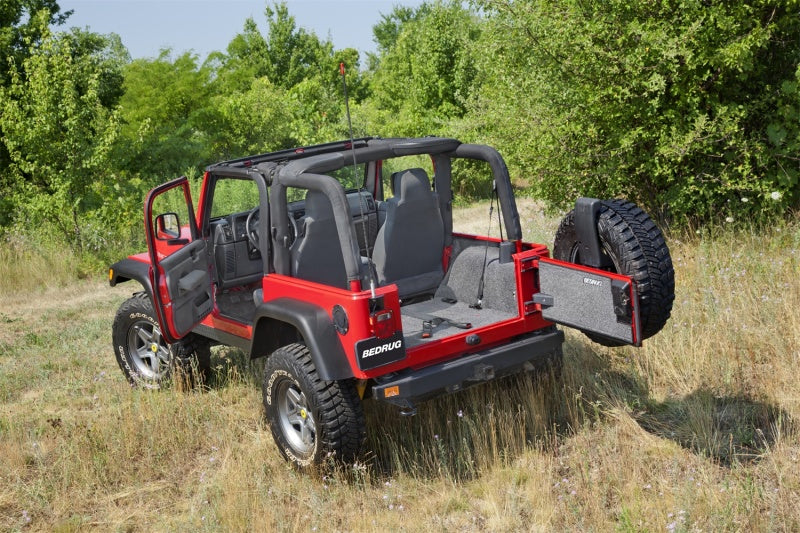 BedRug 97-06 Jeep TJ Front 3pc Floor Kit (w/o Center Console) - Incl Heat Shields (S/O Only) BRTJ97FNC