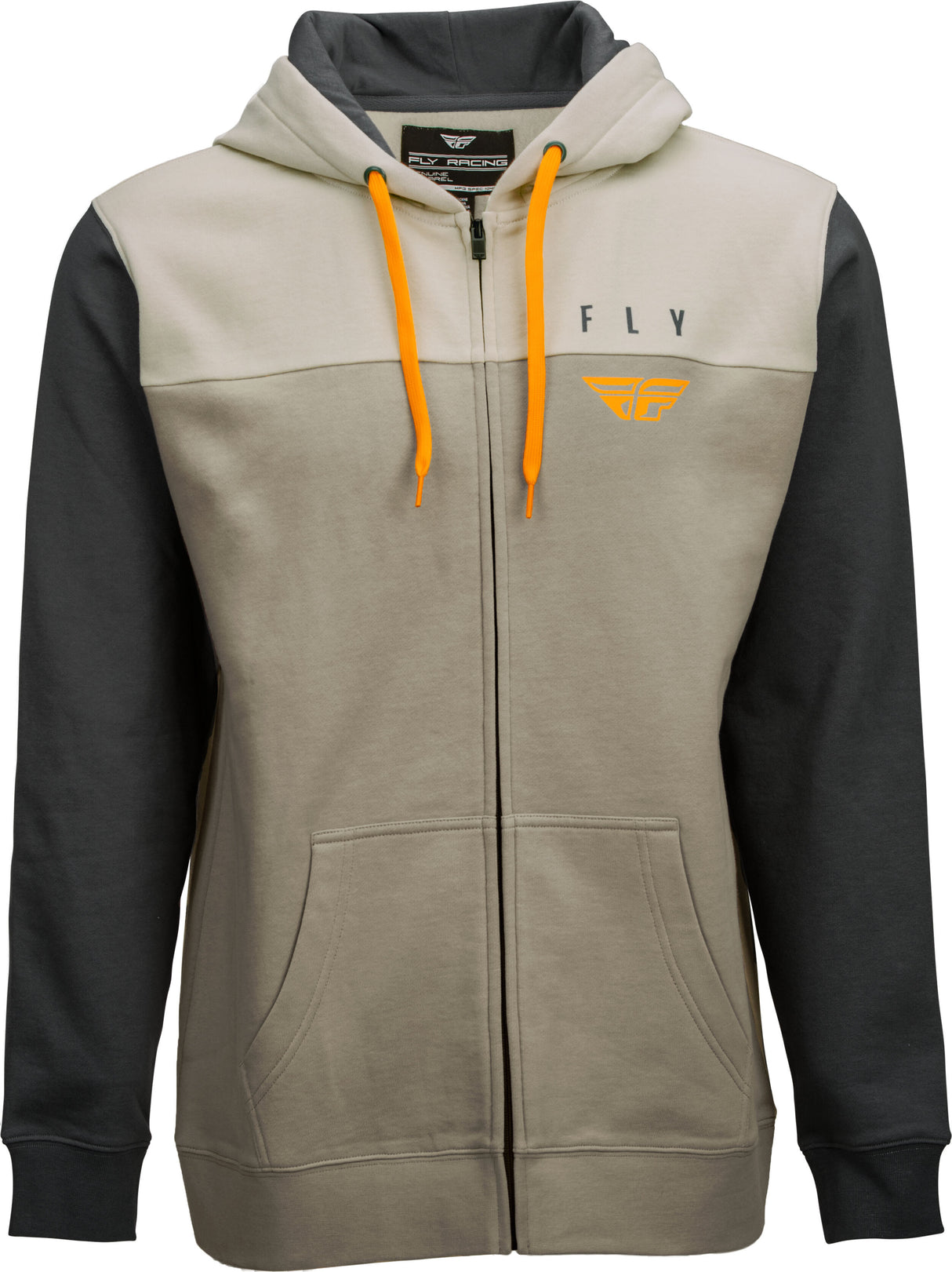 FLY RACING Fly Horizontal Zip Up Hoodie Khaki/Stone/Grey Xl 354-0253X