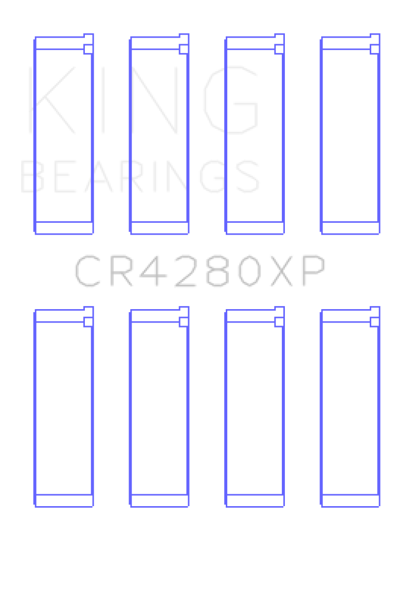 King Subaru WRX/STi EJ20/EJ22/EJ25 48mm Rod (Size STDX) Performance Rod Bearing Set GCR4280XPSTDX