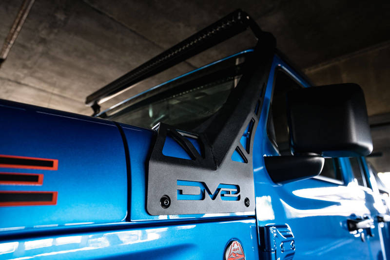 DV8 Offroad 20-22 Jeep JL 392 & JT Mojave A-Pillar Light Bar Mount LBJL-07