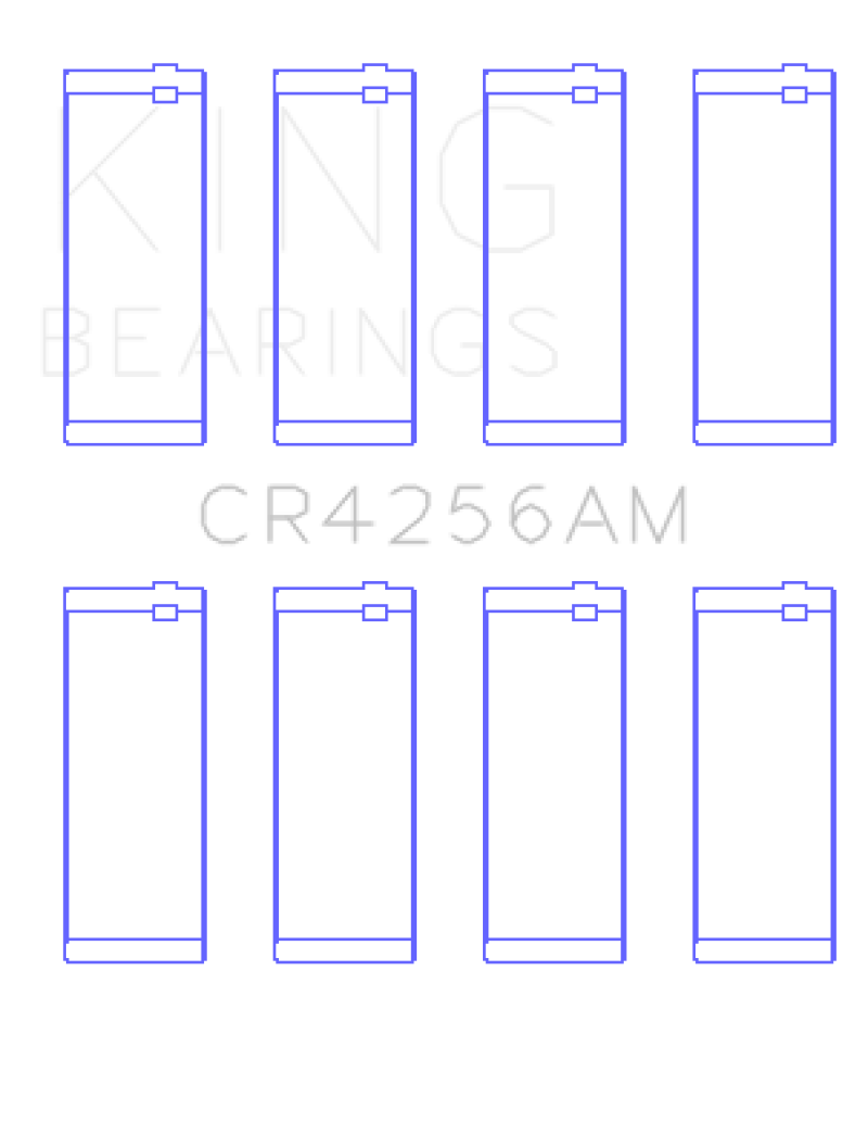 King Chrysler 148/148 Turbo DOHC 16V / Jeep 148 DOHC 16V (Size STD) Rod Bearing Set GCR4256AM