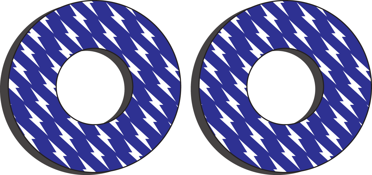 FACTORY EFFEX Grip Donuts - Yamaha Azul/Blanco 22-67200