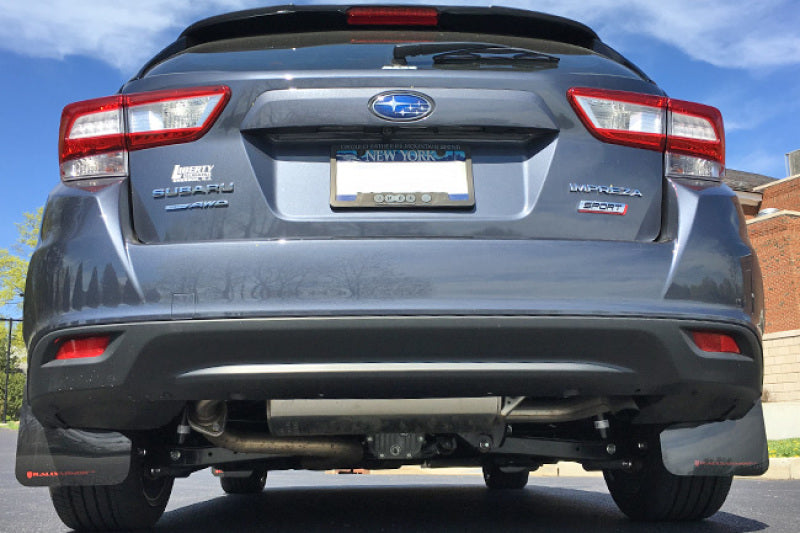 Rally Armor 2017+ Subaru Impreza UR Black Mud Flap w/ Red Logo MF45-UR-BLK/RD