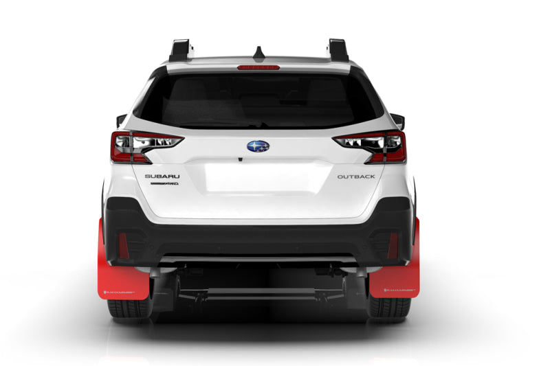 Rally Armor 20+ Subaru Outback UR Black Mud Flap w/ Red Logo MF66-UR-BLK/RD
